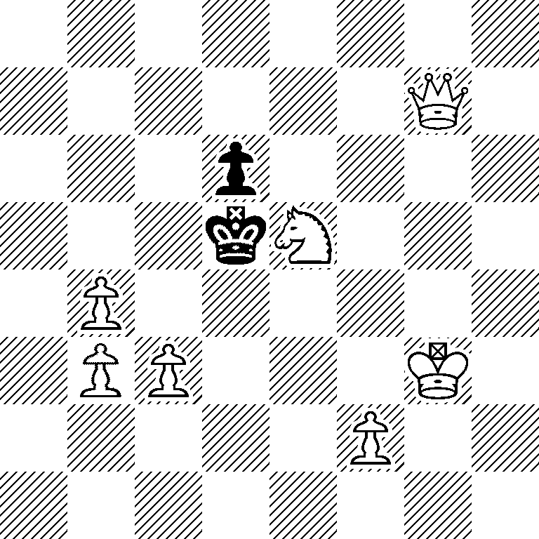 8/6Q1/3p4/3kN3/1P6/1PP3K1/5P2/8