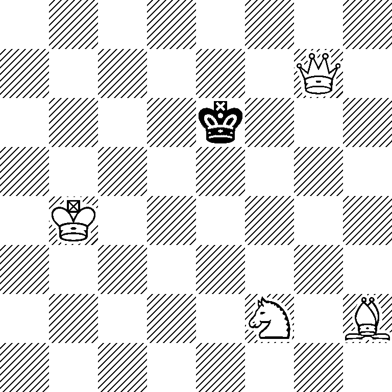 8/6Q1/4k3/8/1K6/8/5N1B/8