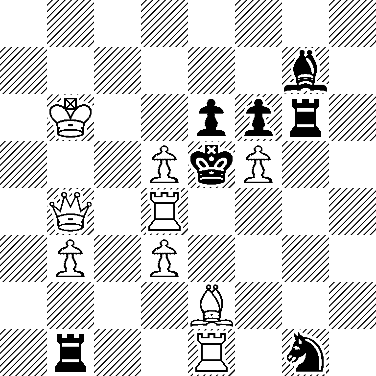 8/6b1/1K2ppr1/3PkP2/1Q1R4/1P1P4/4B3/1r2R1n1