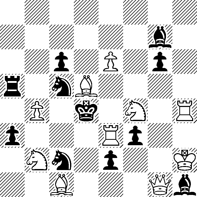 8/6b1/2p1P1p1/r1nB4/1P1k1N1R/p3Rp2/1Nn1p2K/2B3Qb