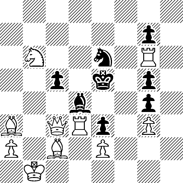 8/6p1/1N2n1R1/2p1k1p1/3b2p1/B1QRp1P1/P1B1P3/1K6