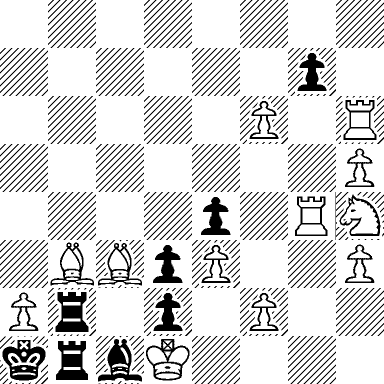 8/6p1/5P1R/7P/4p1RN/1BBpP2P/Pr1p1P2/krbK4