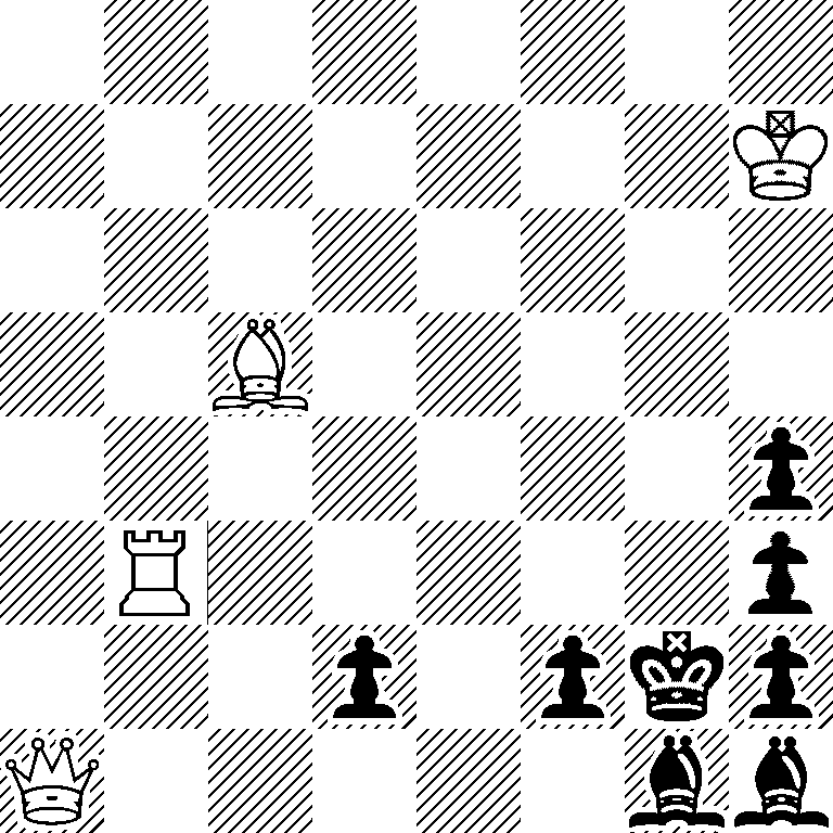 8/7K/8/2B5/7p/1R5p/3p1pkp/Q5bb