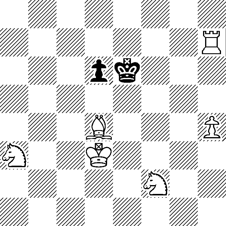 8/7R/3pk3/8/3B3P/N2K4/5N2/8