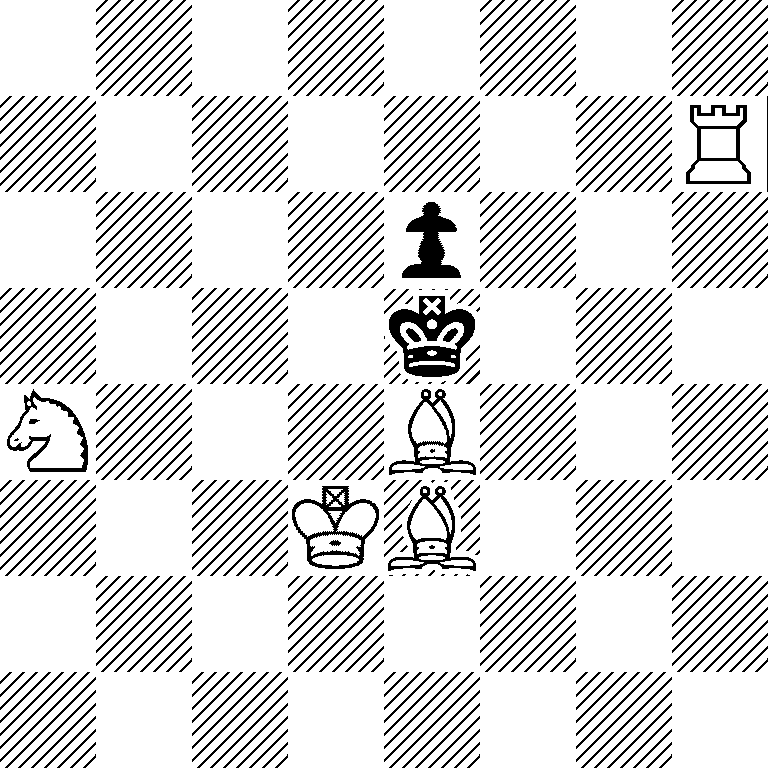 8/7R/4p3/4k3/N3B3/3KB3/8/8