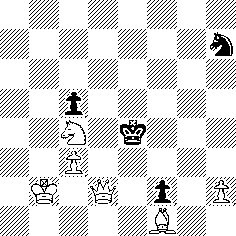 8/7n/8/2p5/2N1k3/2P5/1K1Q1p1P/5B2