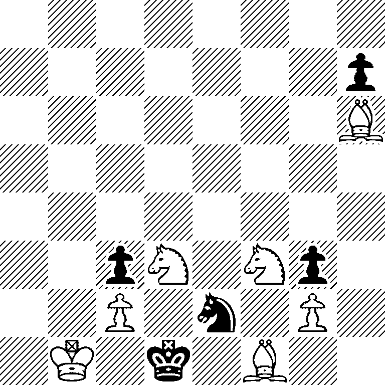 8/7p/7B/8/8/2pN1Np1/2P1n1P1/1K1k1B2