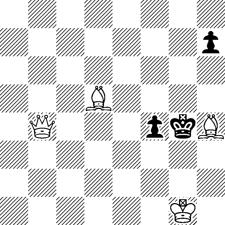 8/7p/8/3B4/1Q3pkB/8/8/6K1