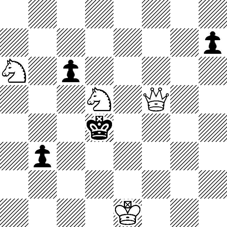8/7p/N1p5/3N1Q2/3k4/1p6/8/4K3