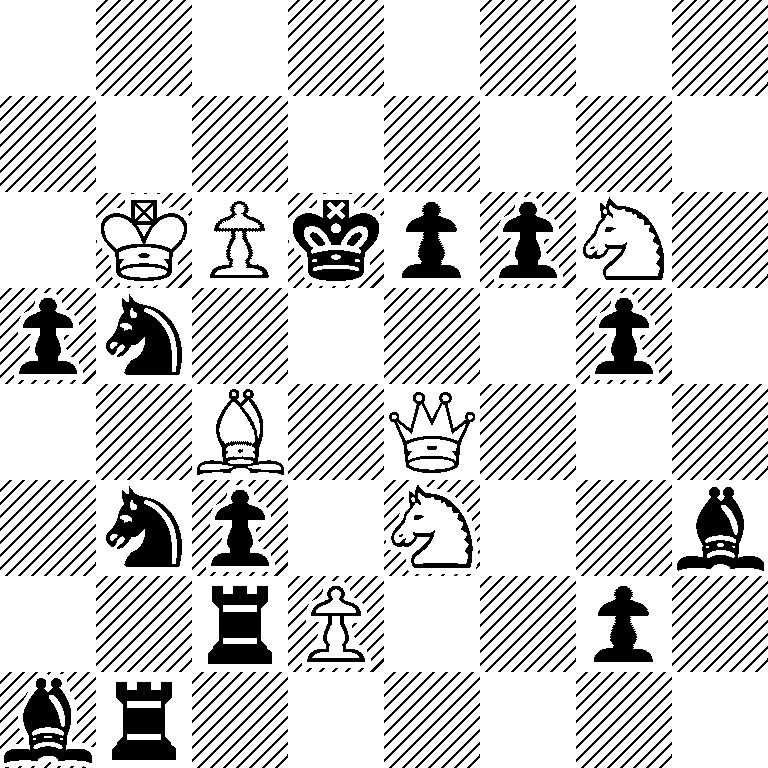 8/8/1KPkppN1/pn4p1/2B1Q3/1np1N2b/2rP2p1/br6