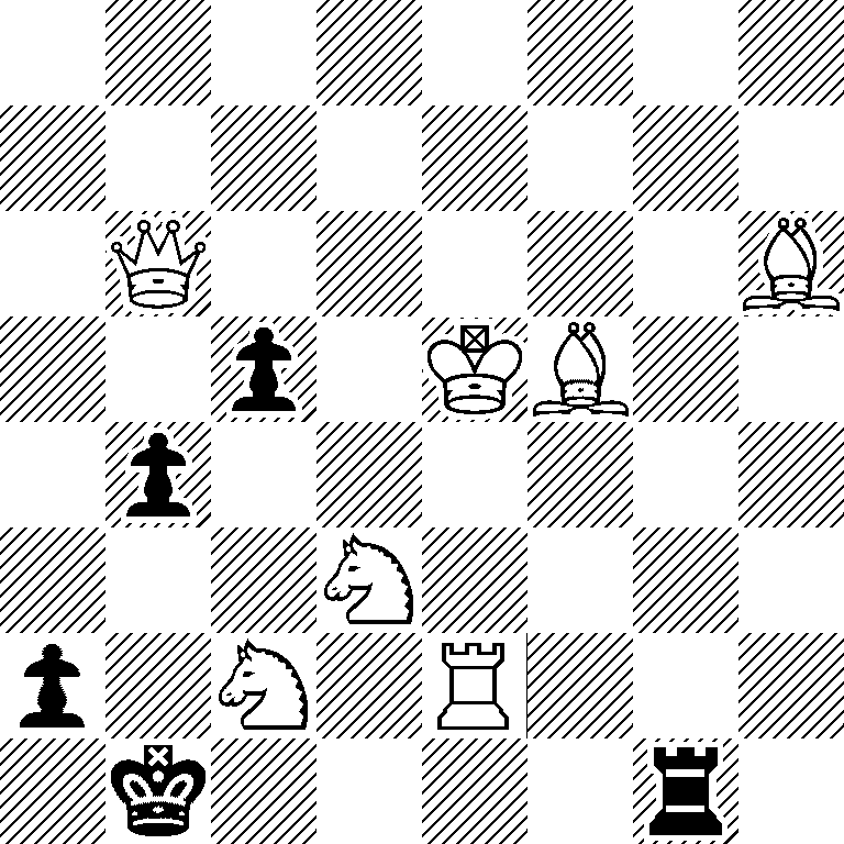 8/8/1Q5B/2p1KB2/1p6/3N4/p1N1R3/1k4r1