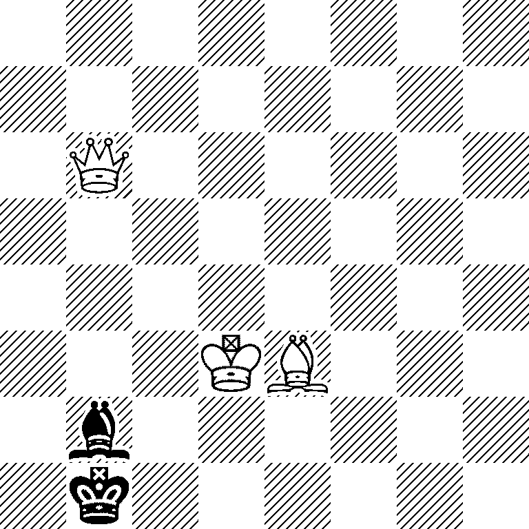 8/8/1Q6/8/8/3KB3/1b6/1k6