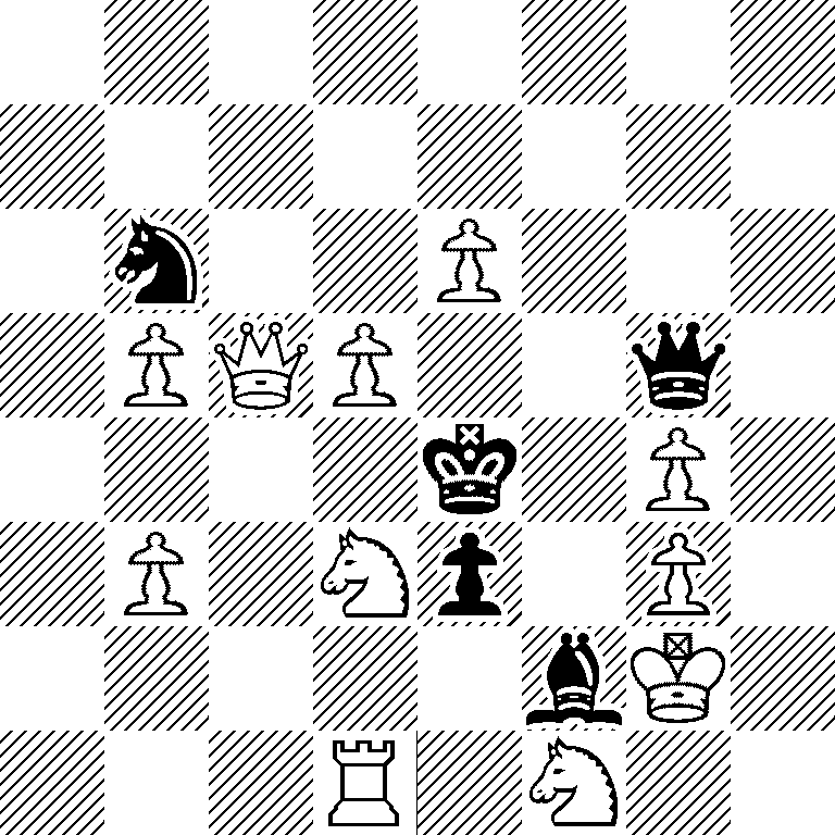 8/8/1n2P3/1PQP2q1/4k1P1/1P1Np1P1/5bK1/3R1N2