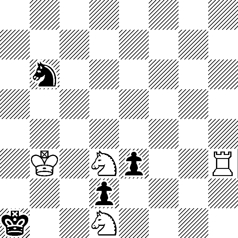 8/8/1n6/8/8/1K1Np2R/3p4/k2N4
