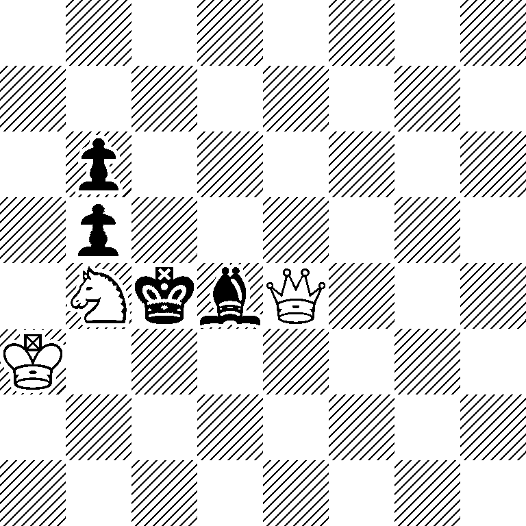 8/8/1p6/1p6/1NkbQ3/K7/8/8