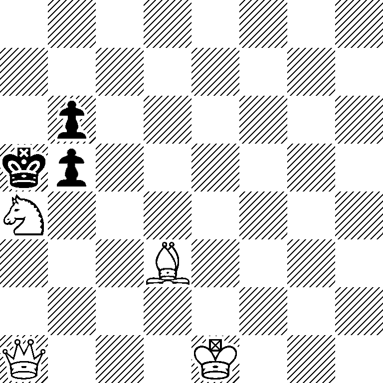 8/8/1p6/kp6/N7/3B4/8/Q3K3