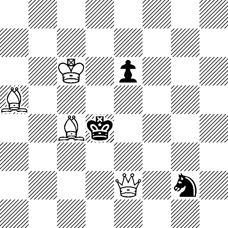 8/8/2K1p3/B7/2Bk4/8/4Q1n1/8