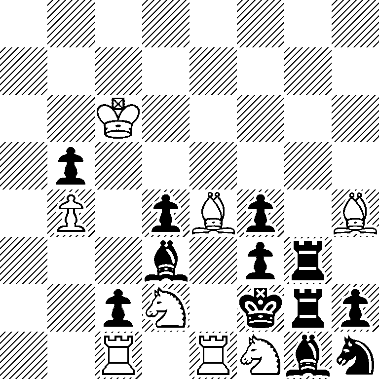 8/8/2K5/1p6/1P1pBp1B/3b1pr1/2pN1krp/2R1RNbn