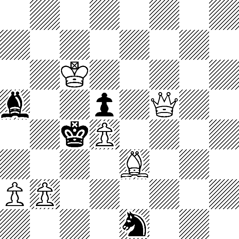 8/8/2K5/b2p1Q2/2kP4/4B3/PP6/4n3