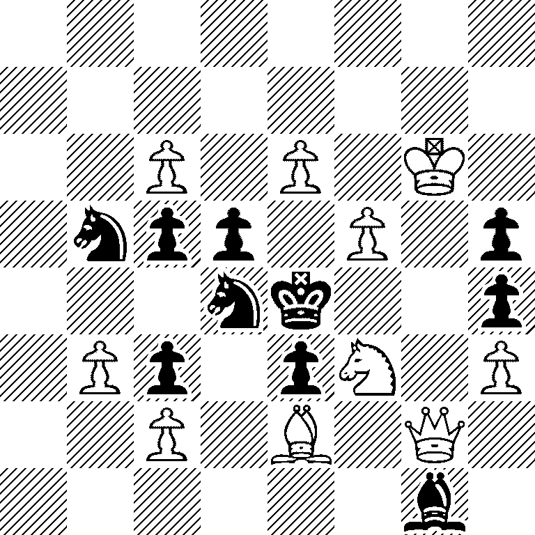 8/8/2P1P1K1/1npp1P1p/3nk2p/1Pp1pN1P/2P1B1Q1/6b1