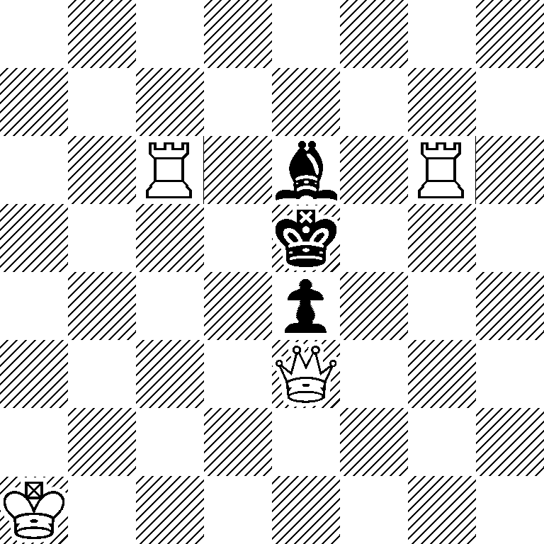 8/8/2R1b1R1/4k3/4p3/4Q3/8/K7