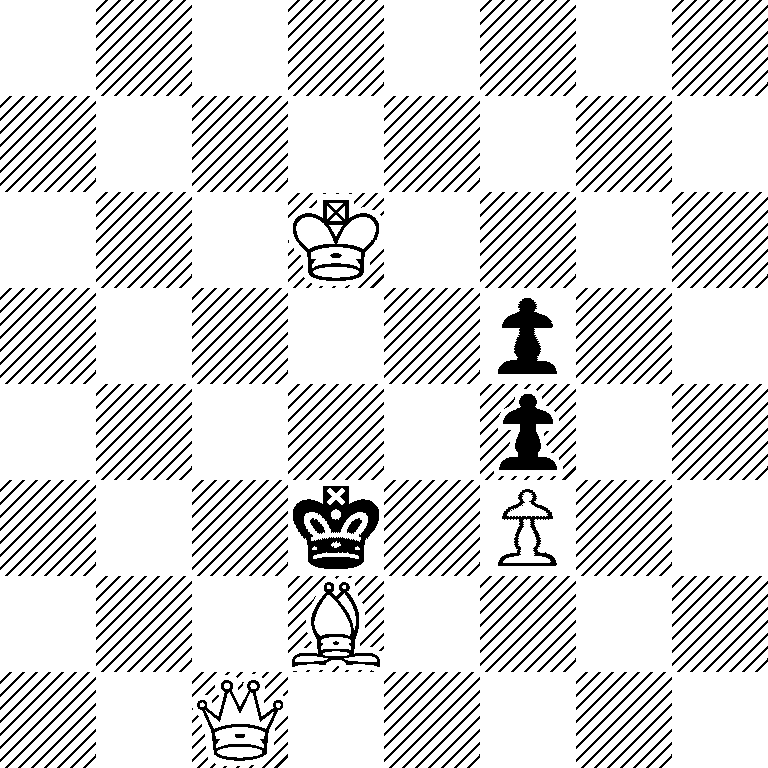 8/8/3K4/5p2/5p2/3k1P2/3B4/2Q5