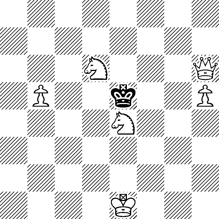 8/8/3N3Q/1P2k2P/4N3/8/8/4K3