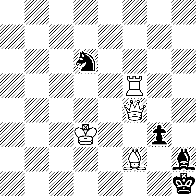 8/8/3n4/5R2/5Q2/3K2p1/5B1b/7k