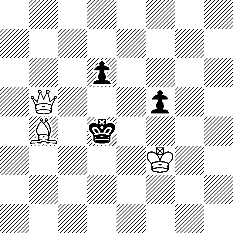 8/8/3p4/1Q3p2/1B1k4/5K2/8/8