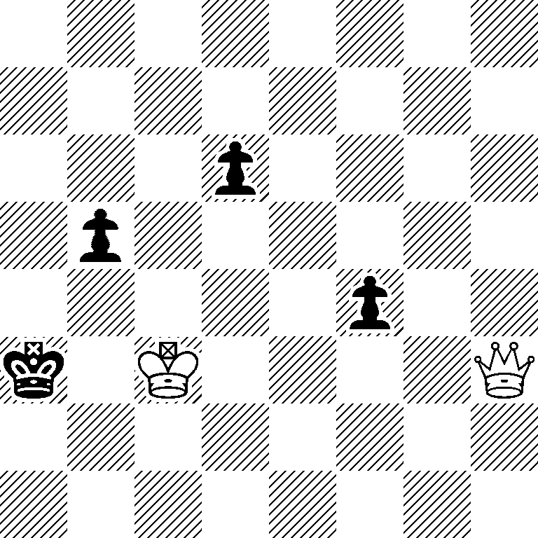 8/8/3p4/1p6/5p2/k1K4Q/8/8