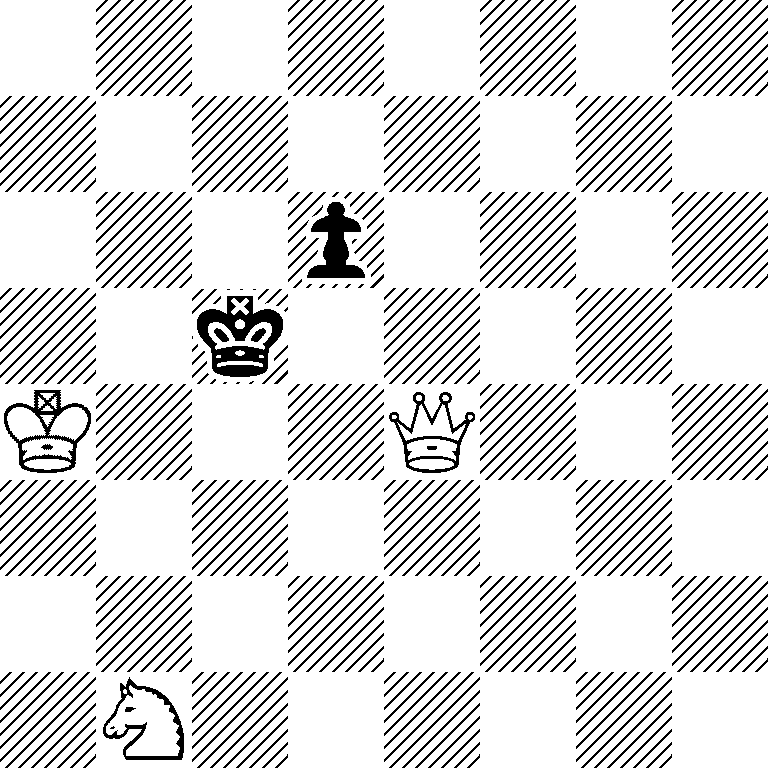 8/8/3p4/2k5/K3Q3/8/8/1N6