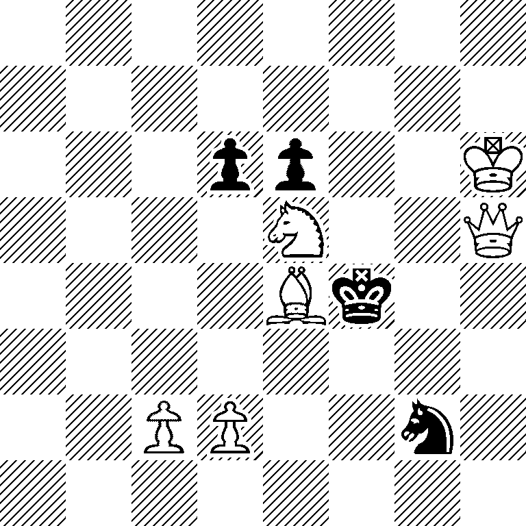 8/8/3pp2K/4N2Q/4Bk2/8/2PP2n1/8