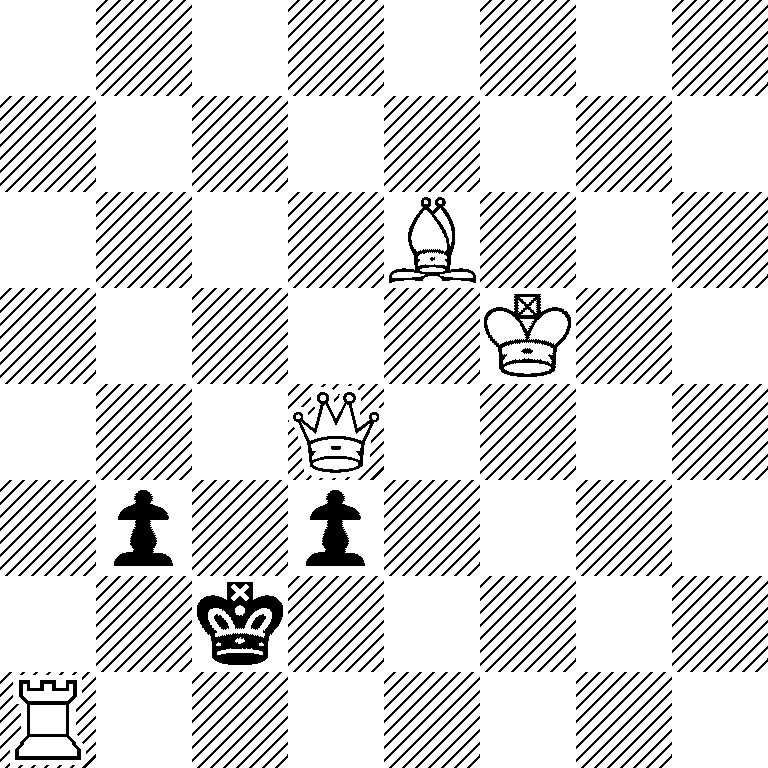 8/8/4B3/5K2/3Q4/1p1p4/2k5/R7