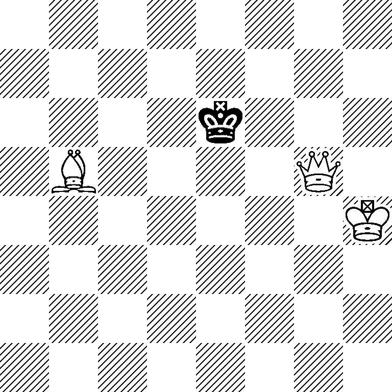 8/8/4k3/1B4Q1/7K/8/8/8