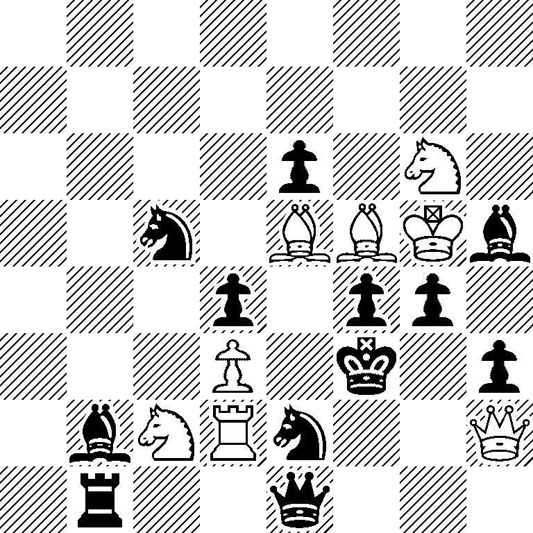 8/8/4p1N1/2n1BBKb/3p1pp1/3P1k1p/1bNRn2Q/1r2q3