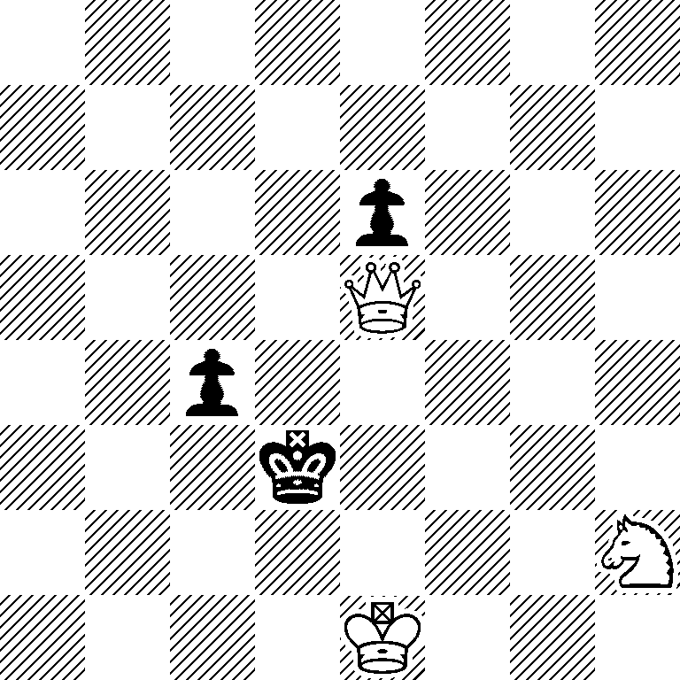 8/8/4p3/4Q3/2p5/3k4/7N/4K3
