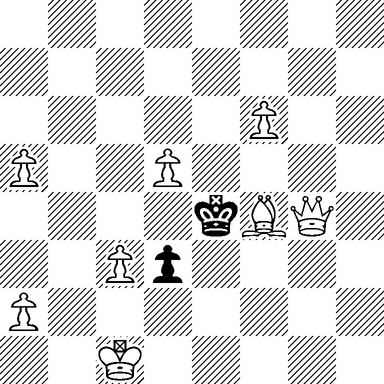 8/8/5P2/P2P4/4kBQ1/2Pp4/P7/2K5