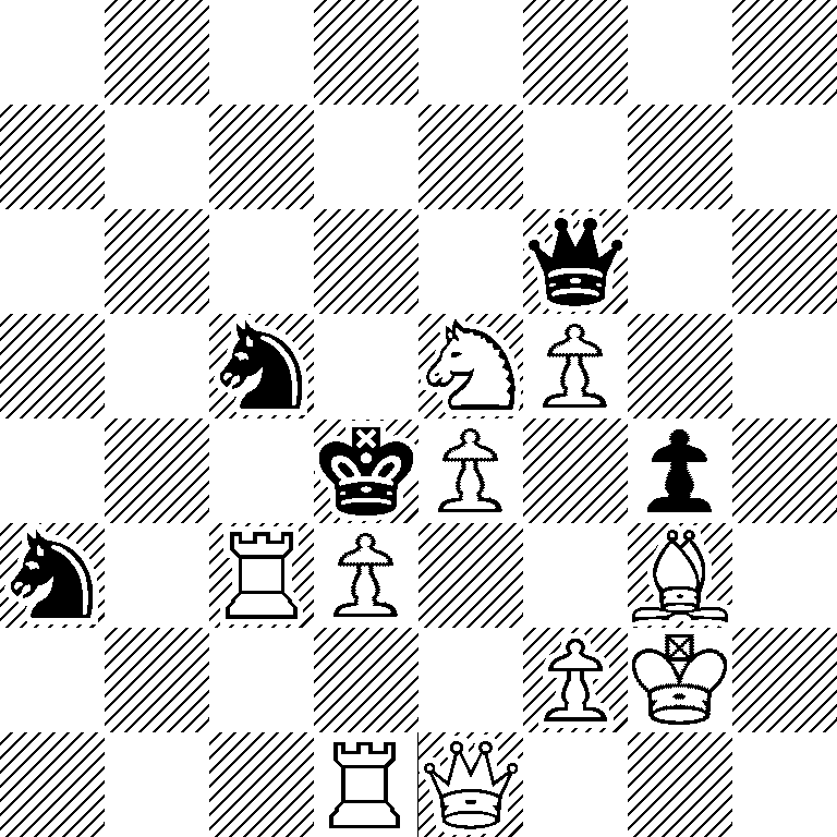 8/8/5q2/2n1NP2/3kP1p1/n1RP2B1/5PK1/3RQ3