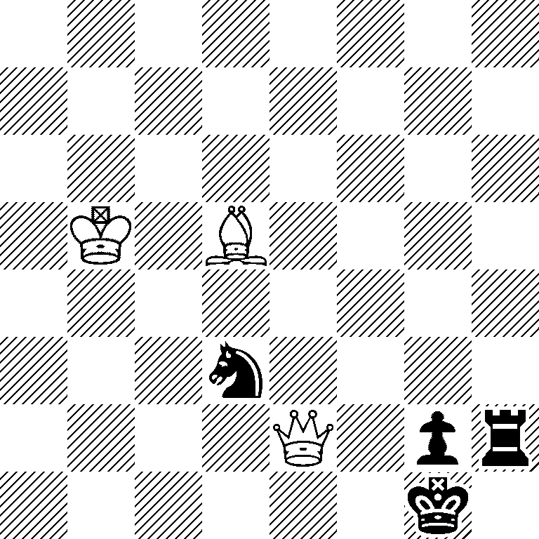 8/8/8/1K1B4/8/3n4/4Q1pr/6k1
