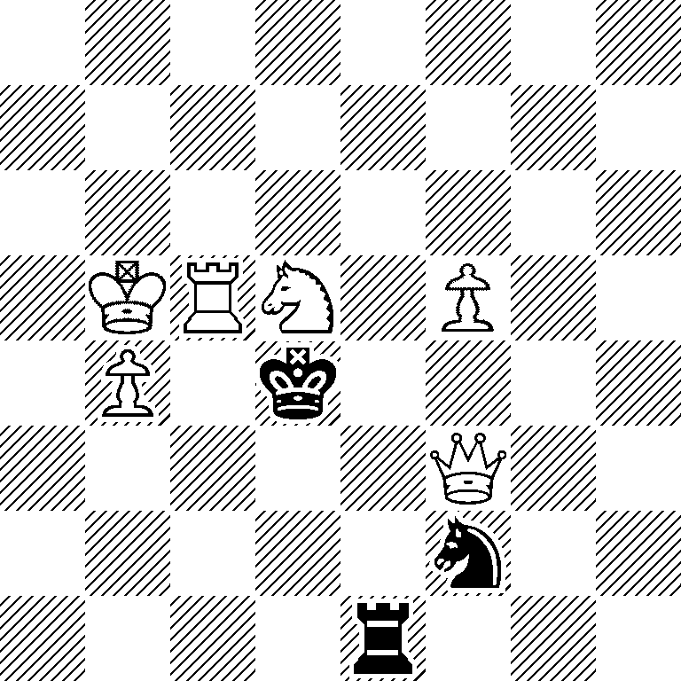 8/8/8/1KRN1P2/1P1k4/5Q2/5n2/4r3