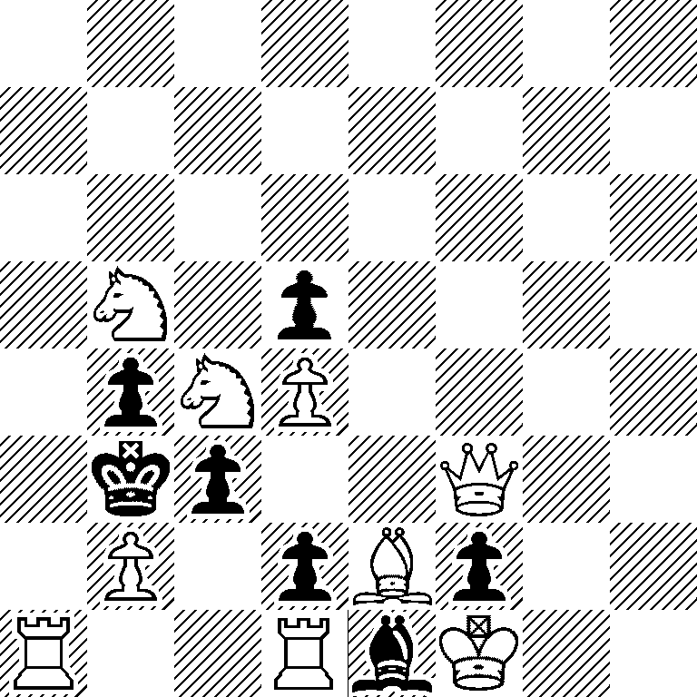 8/8/8/1N1p4/1pNP4/1kp2Q2/1P1pBp2/R2RbK2