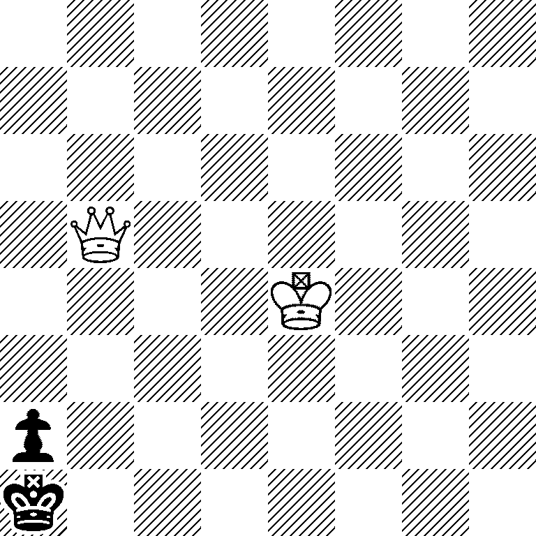 8/8/8/1Q6/4K3/8/p7/k7