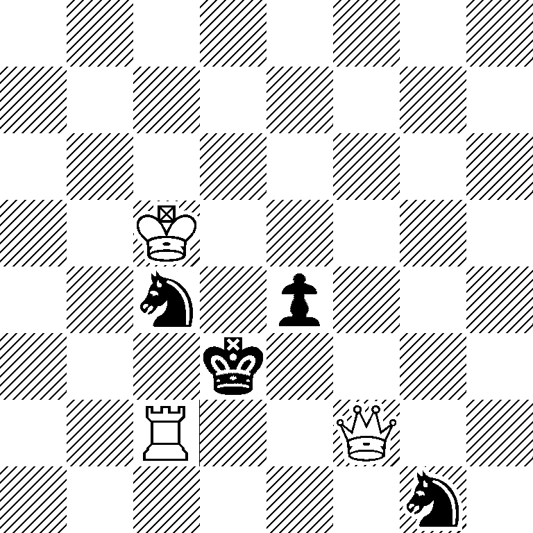 8/8/8/2K5/2n1p3/3k4/2R2Q2/6n1