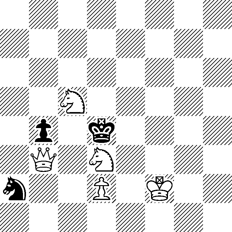 8/8/8/2N5/1p1k4/1Q1N4/n2P1K2/8