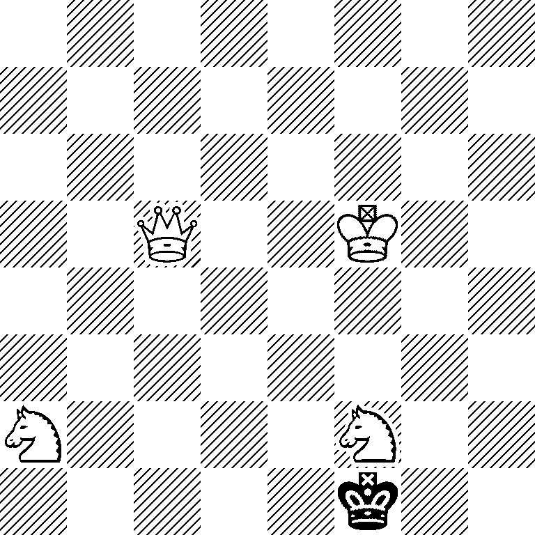 8/8/8/2Q2K2/8/8/N4N2/5k2