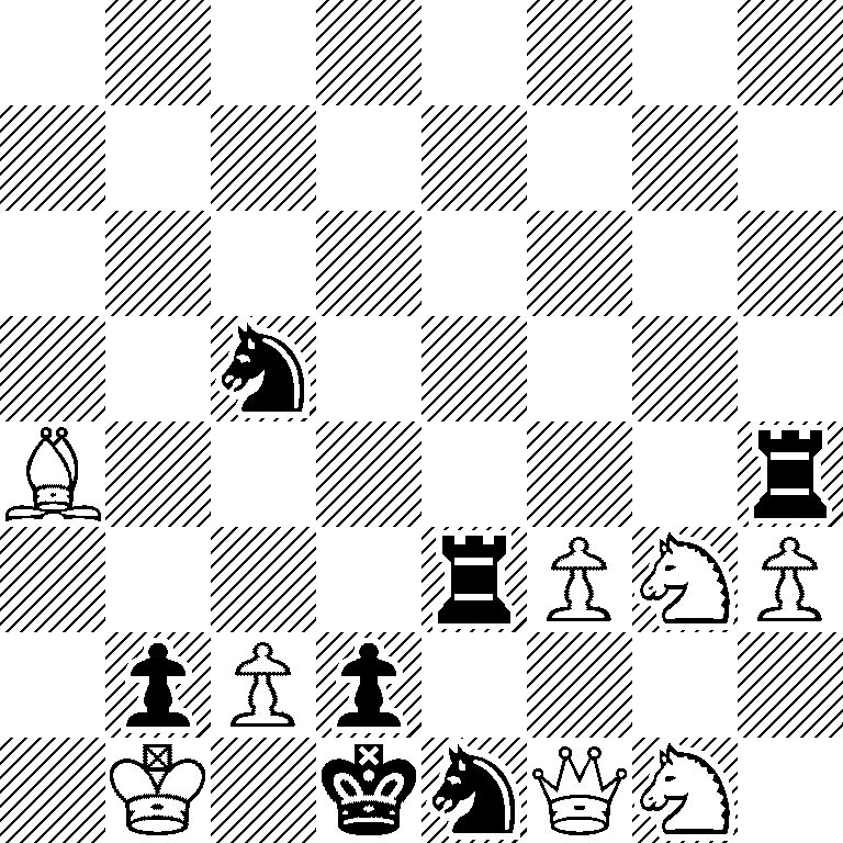 8/8/8/2n5/B6r/4rPNP/1pPp4/1K1knQN1
