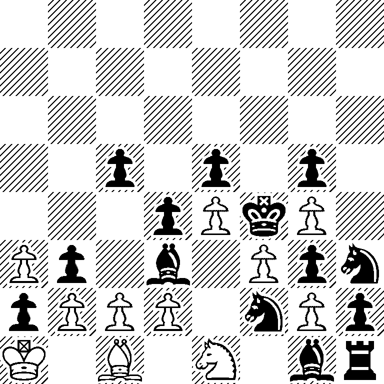 8/8/8/2p1p1p1/3pPkP1/Pp1b1Ppn/pPPP1nPp/K1B1N1br