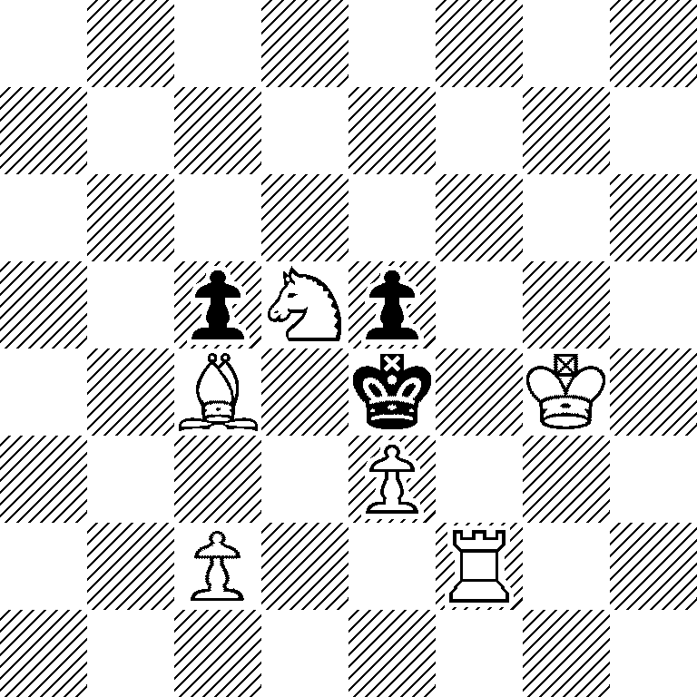 8/8/8/2pNp3/2B1k1K1/4P3/2P2R2/8