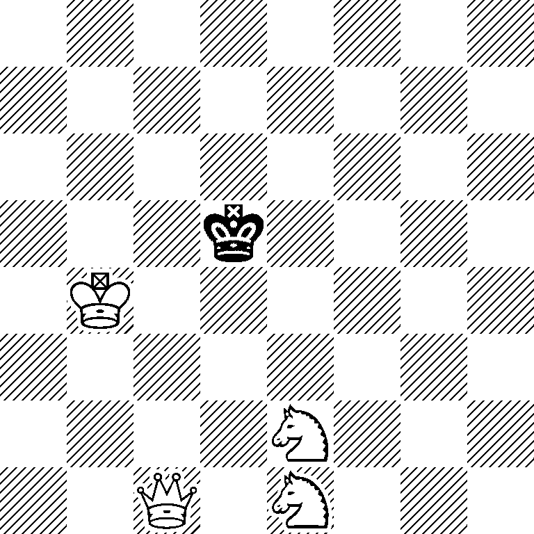 8/8/8/3k4/1K6/8/4N3/2Q1N3