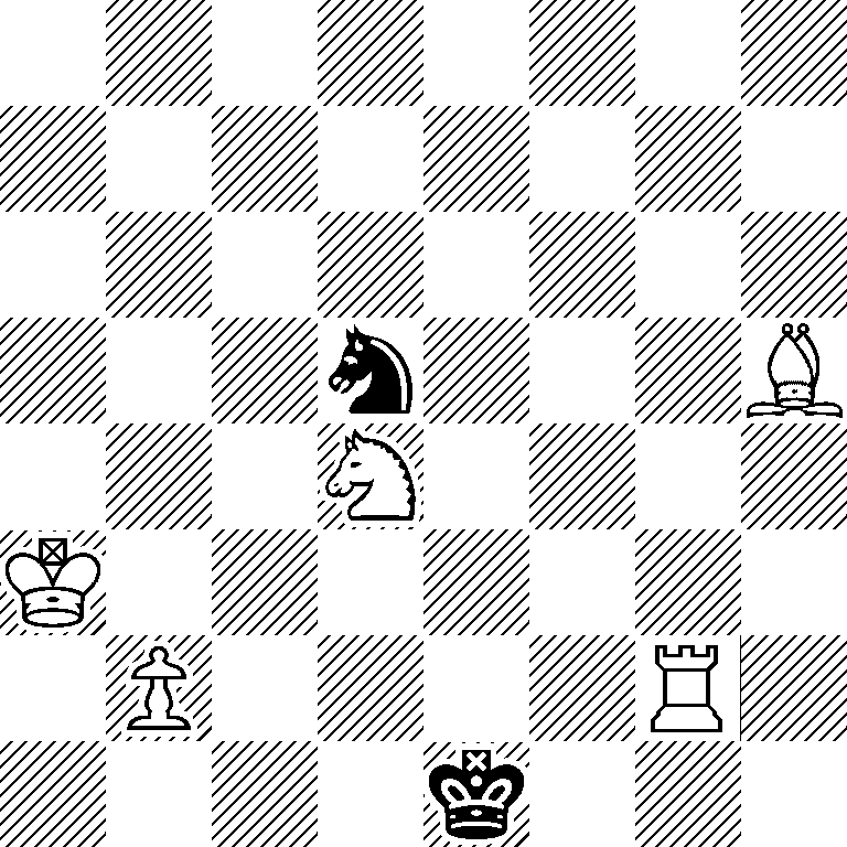 8/8/8/3n3B/3N4/K7/1P4R1/4k3